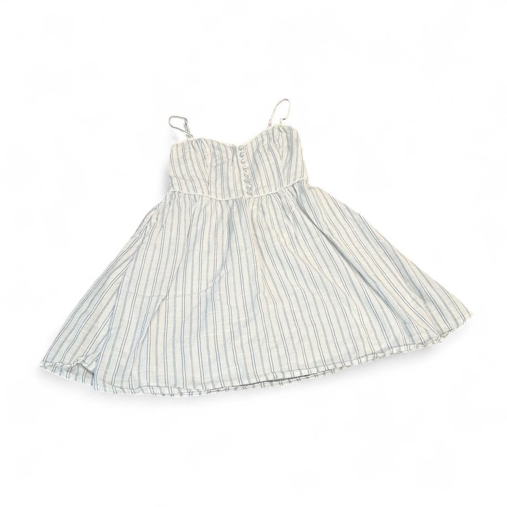Abercrombie & Fitch blue & white striped mini dress